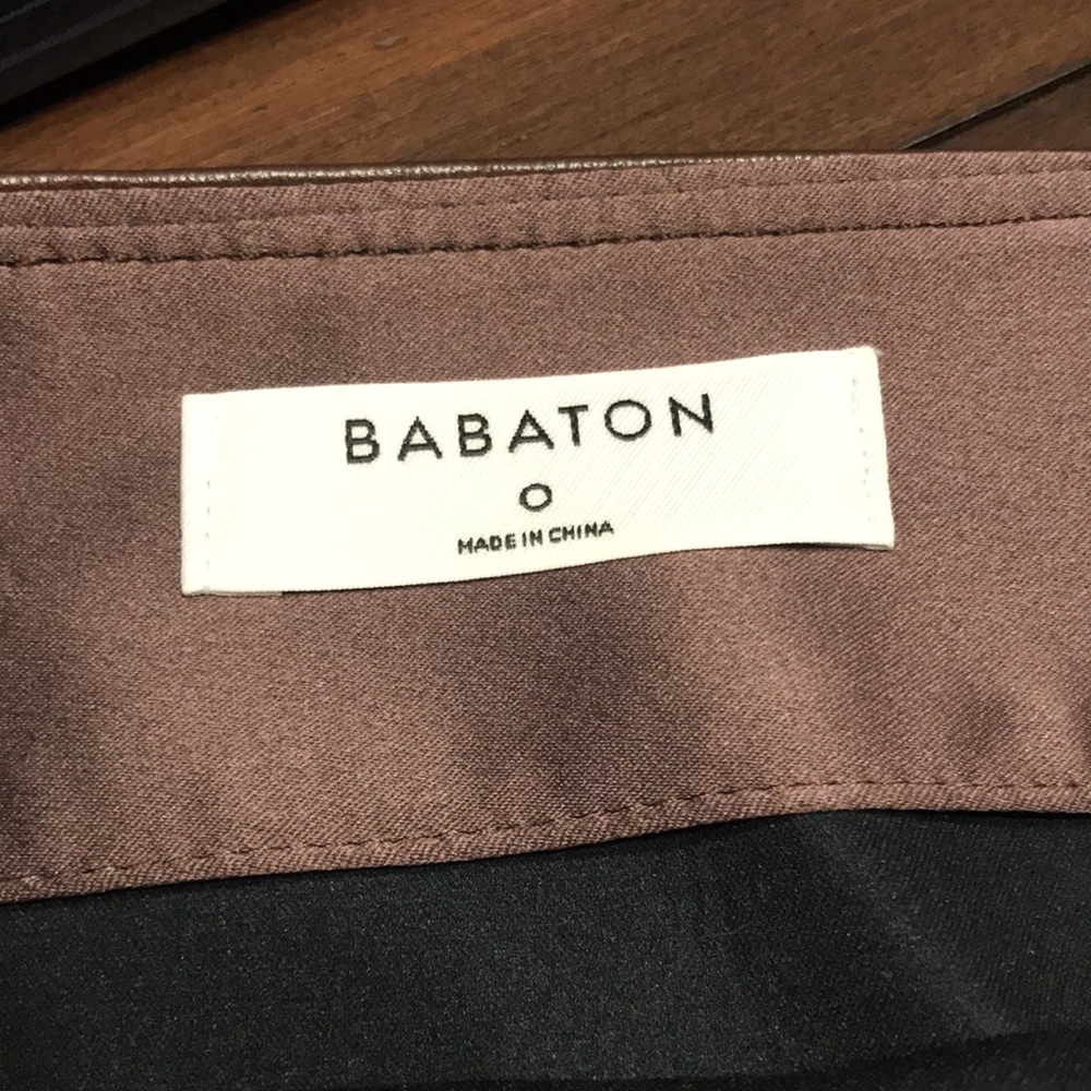 Babaton Brown Faux Leather Wrap Mini Skirt - Picture 8 of 10